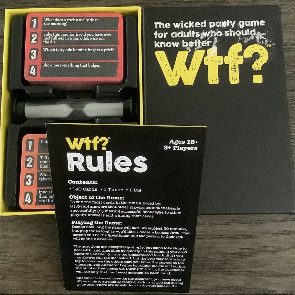 WTF? Adult card game - NEW